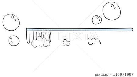 歯ブラシ 歯磨きのイラスト 歯ブラシ 歯磨きのイラスト 116971997