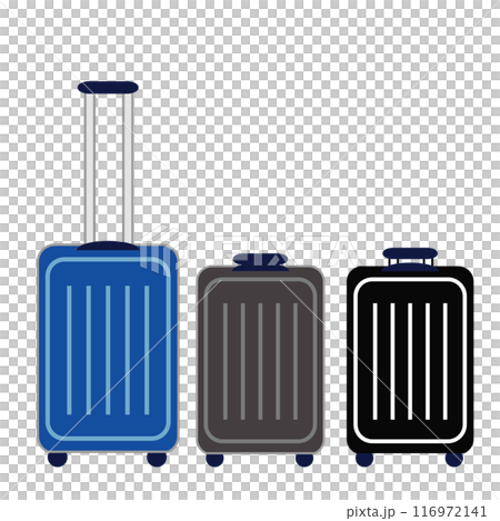 Simple illustration set of suitcase Simple illustration set of suitcase 116972141