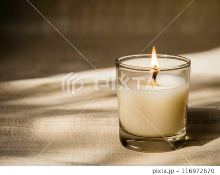 Candle mockup, Experience a serene and calming candlelit ambiance that enhances relaxation and meditation Candle mockup, Experience a serene and calming candlelit ambiance that enhances relaxation and meditation 116972670
