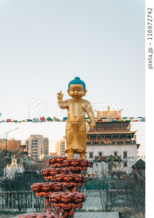 モンゴルのウランバートルのガンダン・テクチェンリン寺 116972742