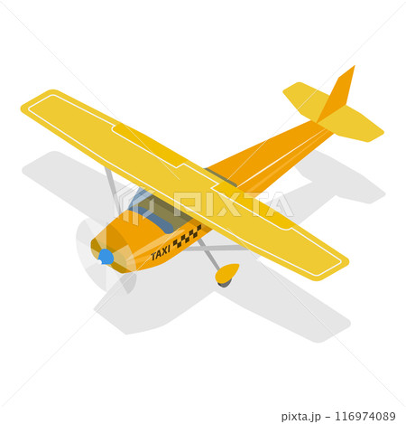 3D Isometric Flat Vector Illustration of Taxi Collection, Different Vehicle Types. Item 4 116974089
