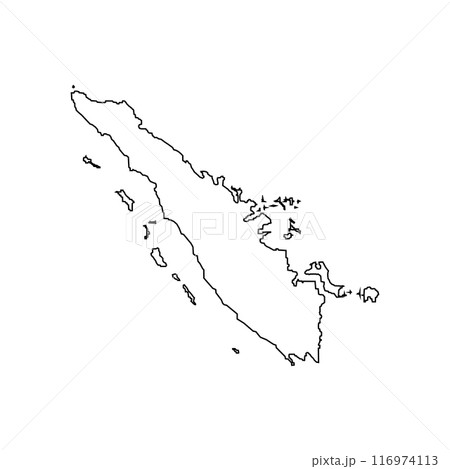 Sumatra island map icon Sumatra island map icon 116974113
