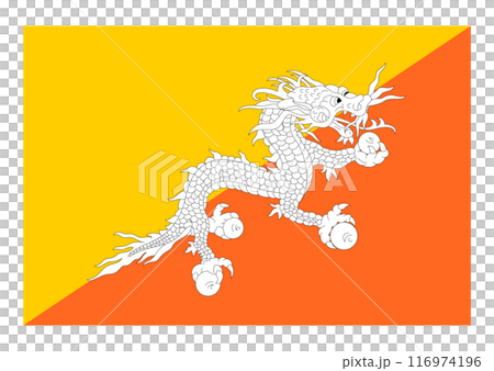 Flag of Bhutan 116974196