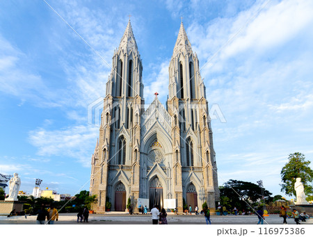 magnificent St. Philomena's Basilica church in Mysore, India magnificent St. Philomena's Basilica church in Mysore, India 116975386