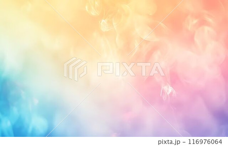 カラフルな煙のグラデーション背景 116976064