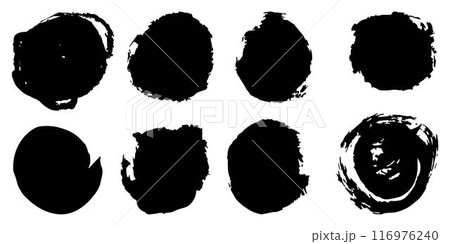 Vector set of grunge watercolor broad strokes Vector set of grunge watercolor broad strokes 116976240