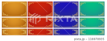 レトロなアンティーク調のフレームデザイン 116978935