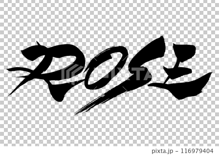 Calligraphy ROSE 116979404