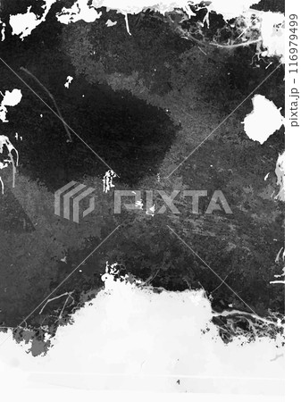 ホラーな背景-夜空（白黒） 116979499