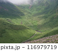 夏の秋田駒ヶ岳ムーミン谷の俯瞰 116979719