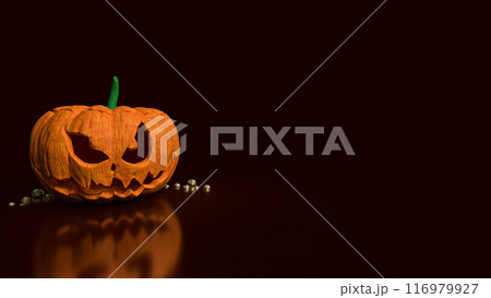 The jack o lantern for Halloween concept 3d rendering. 116979927