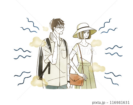 汗の臭いに悩む男女 汗の臭いに悩む男女 116981631