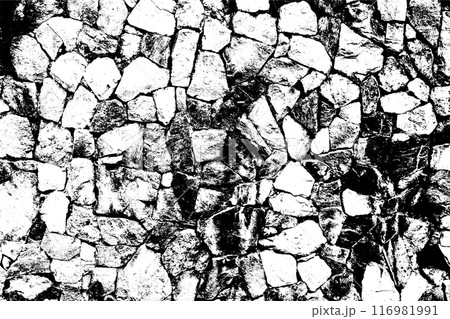 Stone wall vector overlay background texture 116981991