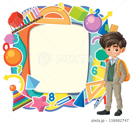 Back to School Frame Illustration Back to School Frame Illustration 116982747