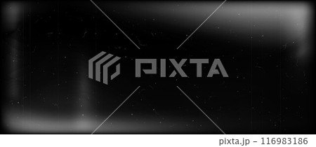 Vintage noir film frame texture. Black and white grain movie background. Retro photo filter template with light leak, grain, scratches, noise, dust. Nostalgic cinematic photography effect. Vector Vintage noir film frame texture. Black and white grain movie background. Retro photo filter template with light leak, grain, scratches, noise, dust. Nostalgic cinematic photography effect. Vector 116983186