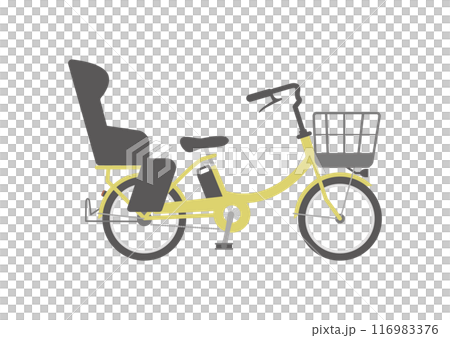 子乗せ電動自転車（後ろ乗せ） 116983376