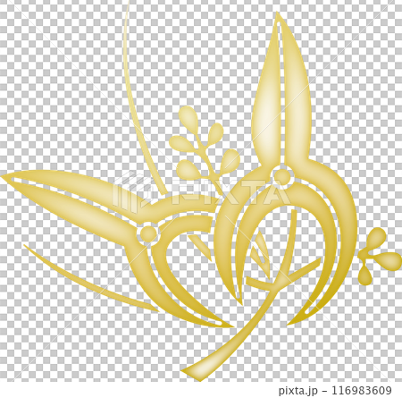 Family crest: Varied iris butterfly [gold] 116983609