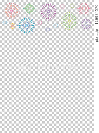 Fireworks frame colorful vertical Fireworks frame colorful vertical 116984570