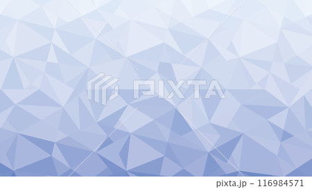 ポリゴン　背景　青　グラデーション	 116984571