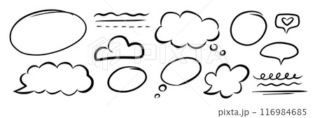 Hand drawn doodle frame on chalkboard background. 116984685