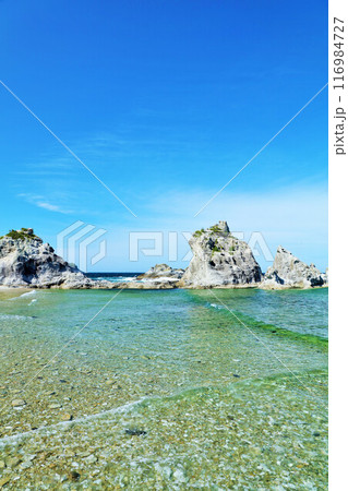岩手県 青空の浄土ヶ浜 岩手県 青空の浄土ヶ浜 116984727