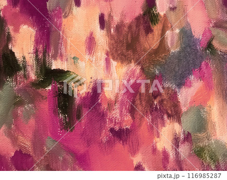 Abstract art background with purple and coral colors. Watercolor painting with lilac brush strokes. Abstract art background with purple and coral colors. Watercolor painting with lilac brush strokes. 116985287