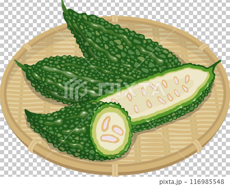 漏勺中的苦瓜 漏勺中的苦瓜 116985548