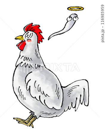 死んだ白いニワトリ 116985959