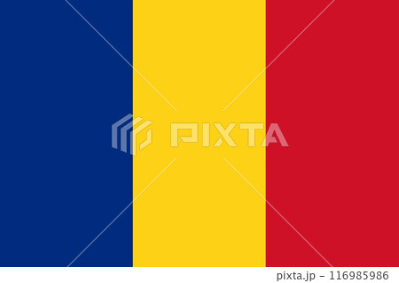 Romania flag illustration vector design 116985986