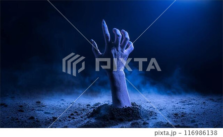 ハロウィン　夜　ゾンビ　お化け　ホラー 116986138