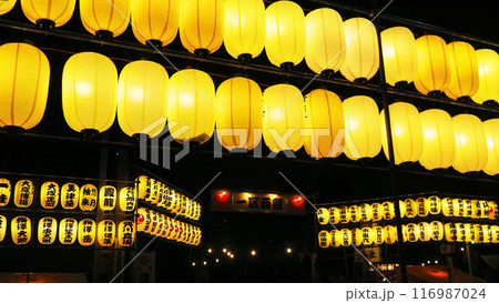 浦安三社例大祭の提灯点灯式の風景（2024年撮影）の写真素材 [116987024] - PIXTA