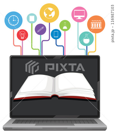 Digital Learning and Knowledge Sharingのイラスト素材 [116987103] - PIXTA