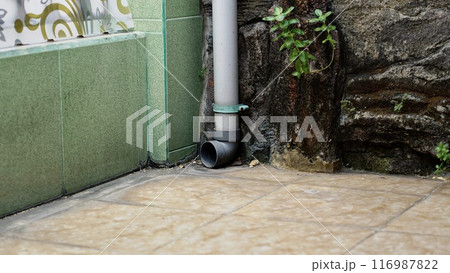 photo of old mossy pipe 116987822