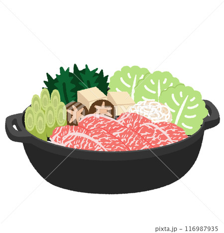 すき焼きのイラスト 116987935