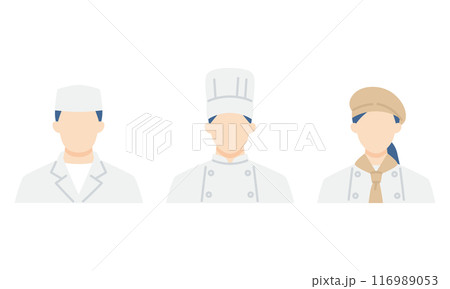調理師、パティシエの男女 調理師、パティシエの男女 116989053