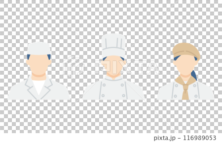 調理師、パティシエの男女 調理師、パティシエの男女 116989053