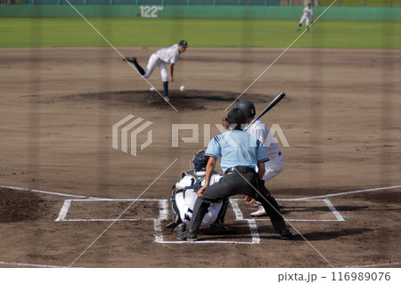 白球を追いかける球児 白球を追いかける球児 116989076