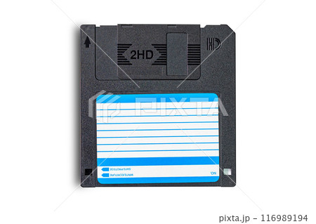 Top view single diskette for old computer. 116989194