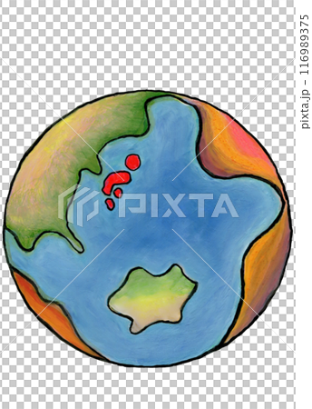 ほんわかとした地球 116989375