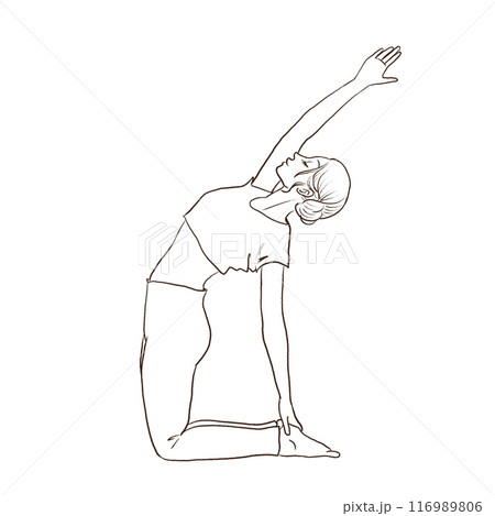 エクササイズをする女性 116989806