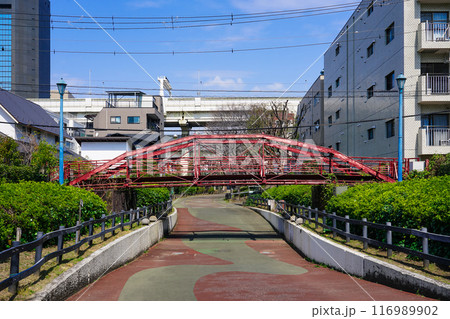 東京に架けられた最初の鉄橋 八幡橋こと旧弾正橋(東京都江東区) 東京に架けられた最初の鉄橋 八幡橋こと旧弾正橋(東京都江東区) 116989902