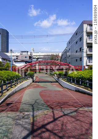東京に架けられた最初の鉄橋 八幡橋こと旧弾正橋(東京都江東区) 東京に架けられた最初の鉄橋 八幡橋こと旧弾正橋(東京都江東区) 116989904