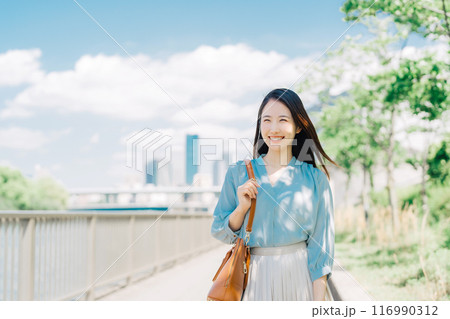 通勤中のビジネスウーマン 116990312