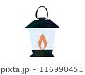 赤い火のついたランプのイラスト 116990451