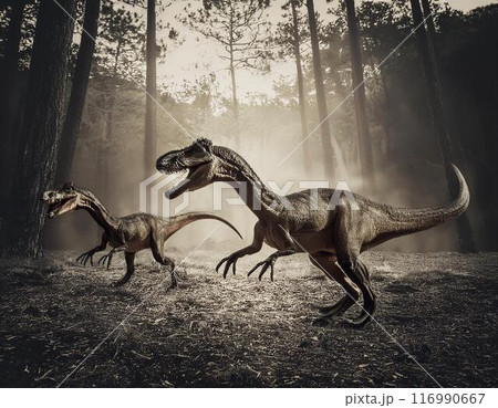 特徴的な形態のフクイラプトルとその時代の生態 116990667