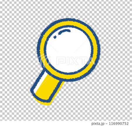 放大鏡插畫商業插畫素材 放大鏡插畫商業插畫素材 116990752