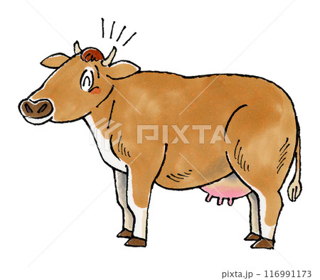 喜ぶジャージー牛 喜ぶジャージー牛 116991173