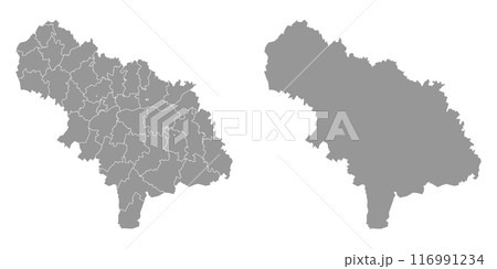Saratov Oblast map, administrative division of Russia. Vector illustration. Saratov Oblast map, administrative division of Russia. Vector illustration. 116991234