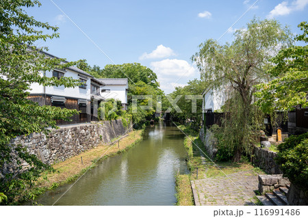 滋賀　近江八幡の街並み 116991486