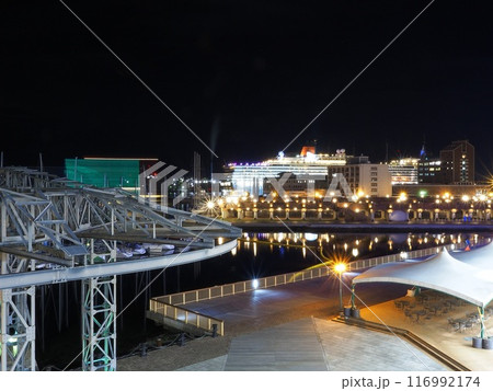 静岡県　清水港テルファーとクイーンエリザベス　4月 116992174